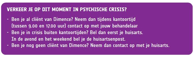 Verkeer je op dit moment in psychische crisis?